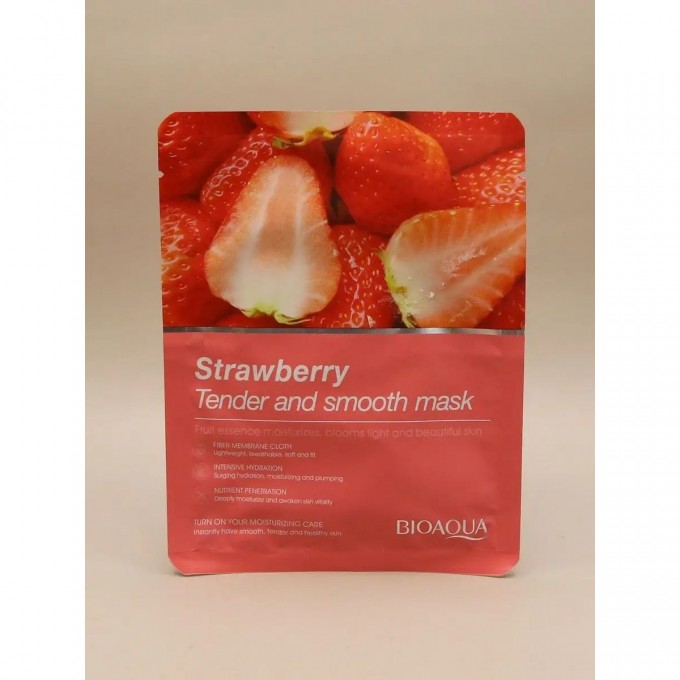 Маска для лица BIOAQUA Strawberry Tender and Smooth Mask 25 г 139160824 Маска для лица BIOAQUA Strawberry Tender and Smooth Mask 25 г 139160824