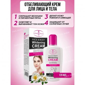 Осветляющий крем-консилер BIOAQUA Pearl Delicate Silky Body Cream, 180 гр
